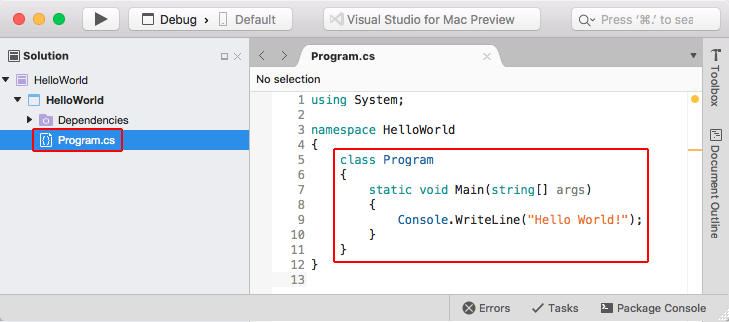 Console Application Visual Studio For Mac